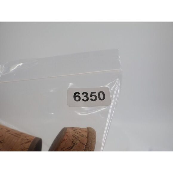 Clarks Rose Erin Strappy Cork Wedge Heel Platform Sandals Black Size 10M - Picture 9 of 10